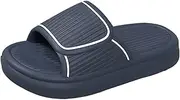 [Generic] 2 Strap Slides for Women Men Pillow House Slippers Non Slip Shower Shoes Fit Bathroom Bedroom Pool Beach Sports Slide Sandals for Women