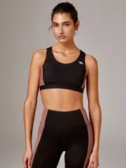 Womens High Support Sports Bra. Running Bare Ellipse Running Top