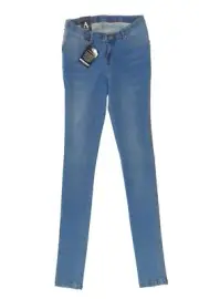 Dr Denim Kissy Ladies Jegging Trousers M Blue Stonewashed Skinny Stretch New