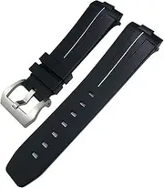 [KAVJU] 24mm Curved End Natural Rubber Watchband For Panerai LUMINOR SUBMERSIBLE PAM Silicone Waterproof Watch Strap Butterfly Buckle