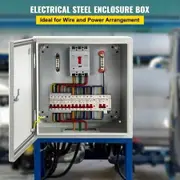 NEMA Steel Enclosure 20 x 20 x 6\'\' NEMA 4X Steel Electrical Box IP66 Waterproof & Dustproof Outdoor/Indoor Electrical Junction Box with Mounting Plate