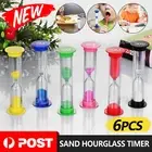 6x Transparent Sandtimer 30s/1/2/3/5/10Min SET-30Second Sand Hourglass Timer