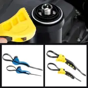2Pcs Rubber Strap Wrench Set Adjustable for Oil Filter Plumbing and Jar Opening〼