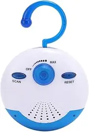 IsMwav Waterproof Shower Radio, Mini Portable FM Radio Built in Speaker for Bathroom Kitchen, Boating, Hiking, Shower Speaker