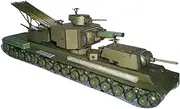 1:50 USSR Armoured Fighting Vehicle Heavy Tank Paper Model Desk Decoration Collections Handcrafted for Adults Men Women Kids