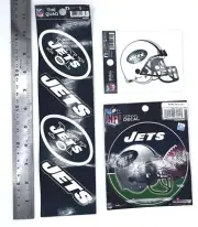 NEW YORK JETS DECAL / CLING PACK QUAD / ROUND / SMALL STATIC CLING FREE SHIP