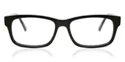 Rectangle Full Rim Plastic Men's Glasses Black, Size 54 - Lenses Included - Private Health Rebate - Blue Light Block Available - Arise Collective