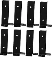 Homoyoyo Elegant Wooden Post Bracket Base 8pcs Deck Railing Connectors Easy Setup Fence Post Support Bracket for Outdoor