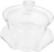 Zerodeko 1 Set Elegant Transparent Tea Cup for Home and Office Vintage Chinese Teaware for and Oolong Tea Easy to Clean and Store