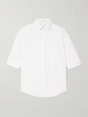 [The Row] The Row - Carpazi Cotton-poplin Shirt - White - US14 US 14 White