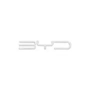 3D Metal Black Silver Build Your Dreams Logo Sticker Car Rear Boot Trunk Lid Letters Emblem Decals For BYD Series Car Styling 2