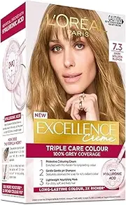 L'Oréal Paris Excellence Creme, 7.3 Dark Golden Blonde (100 percent Grey Coverage)