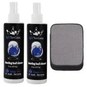 2+1 Pack Bowling Ball Cleaner Spray Kit with Bowling Towel Portable Bowling C...