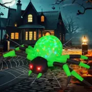9FT Wide Halloween Inflatable Spider Outdoor Decorations Giant Blow Up Yard D...