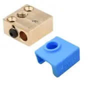 Heater Block+Silicone Shell Case For CR10/E3D V6 Hotend 3D Printer MK8 Nozzle b