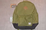 BNWT HERSCHEL HERITAGE 2-TONE BACKPACK ARMY BLACK 15" 10007-00238-OS back pack