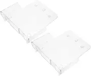 DOITOOL 2Pcs Wall Pamphlet Holder Clear Document Display Rack File Organizer for Office Wall Mounting Transparent Hanging File Storage for Magazines Reports and Cards