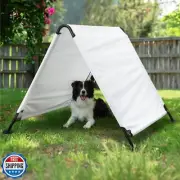 Navaris Triangle Dog Shade Shelter - UV Protected and Waterproof Outdoor Cano