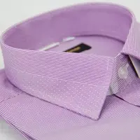 在飛比找Yahoo奇摩購物中心優惠-金安德森 紫色變化領點點窄版長袖襯衫