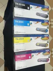 Genuine Brother TN 251 255 Toners-High Yield 2400 Pages Black N 2300 Pages Color