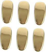 MOLUCKFU 6pcs Glasses Nose Pads Eyeglass Nose Plugs Lanyard Pads for Glasses Nosepads Liner Glasses Accessories Kits Holders Spectacle Nose Pads Ear Sunglasses Titanium Golden