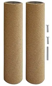 M8 M1015.94*3.39inch Cat Scratching Post Replacement for Indoor Cats,Spare Scratch Posts for Cat Tree, Cat Scratcher Refills Parts (M8/Bold Posts/2 Pcs) 101