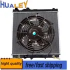 Aluminum Core Radiator+Fan For TOYOTA HILUX LN147R LN167 LN172 3.0L Diesel 97-05
