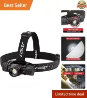 2075 Lumen USB-C Rechargeable-Dual Power LED Headlamp withPURE Beam Twist Foc...