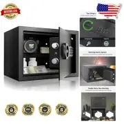Compact Digital Safe with Dual Codes & Mounting Options for Home Security