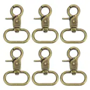 6Pcs Swivel Snap Hook, 25mm(1") Trigger Snap Claw Lanyard Clip, Bronze