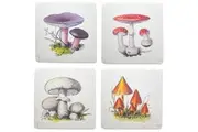 Sass & Belle: Vintage Mushroom Coasters (Set of 4)