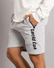 [Lucid] Lucid Men's Direct House Shorts in Grey Marle Size Small S Grey Marle