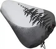 Bicycle Seat Cover Moon Pine Tree Printed Bike Covers Bike Cushion Seat Protector with Drawstring for Most Bikes