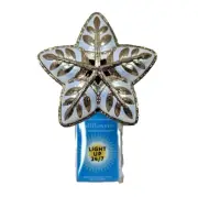 Bath & Body Works Wallflowers Plug In Christmas Starflake Star Gold Night Light