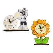 Desk Clock Silent Arabic Numbers Table Clock for Living Room Home Decoration