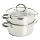 OSTER 3 Piece Stainless Steel Steamer Set- 3 Qt. NEW