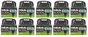Gillette Body Razor Blade Refills, Shower Safe, 4 Cartridges (10 Pack)