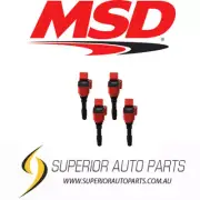 MSD Ignition Coil-Blaster Series - VW / Audi 1.8L/2.0L Engines-Red-4Pack 87164