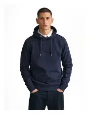 [Gant] Tonal Archive Shield Hoodie in Evening Blue