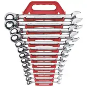GEARWRENCH 13 PIECE SAE REVERSIBLE RATCHETING SPANNER SET - AUSTRALIA BRAND