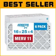 MERV 11 6-Pack Pleated Air Filters - Capture Allergens & Improve Air Quality