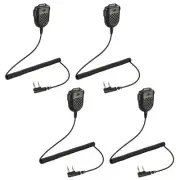 4pcs Speaker MIC Speaker MIC Compatible with BaoFeng BTECH UV-5R UV-5RA UV-5RE