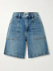 [FRAME] FRAME - The Utility Organic Denim Shorts - Mid denim - 26 26 Blue