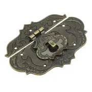 Hasp Clasp Latch Lock, 97 x 78mm Decorative Retro Toggle Latch, Bronze