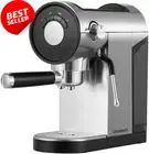 Devanti 20-Bar Espresso Machine Coffee Maker Milk Frother, Removable Water Tank