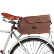 TOURBON Wax Canvas Bicycle Insulated Cool Bag Camping Picnic Food Carrier Bag
