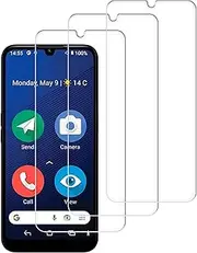 3 Pack for Doro 8200 Screen Protector, Tempered Glass Film, Case Friendly, Anti-Scratch, 9H Hardness