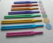 7 CHAKRA Color Tuning Fork Color With Sign + SOUL PURPOSE Free