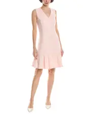 Natori Tweed Midi Dress