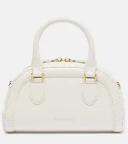 [McQueen] McQueen Birdee Mini leather tote bag One Size white